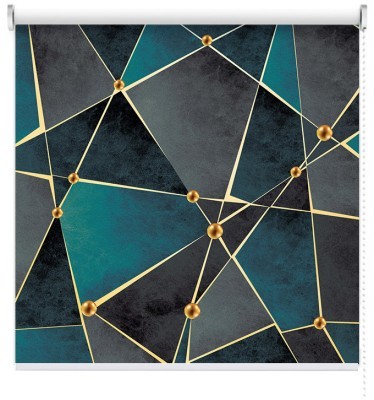 Houseart Σκούρα σύνθεση σχημάτων, Line Art, Ρολοκουρτίνες, 100 x 89 εκ.